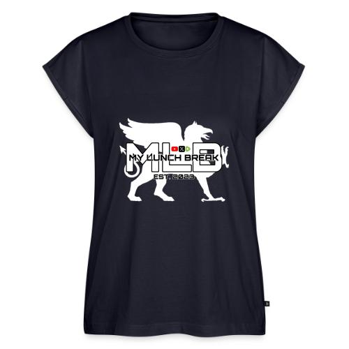 MLB DUEL WHITE 25 - Women's Premium Roll Up Sleeve T-Shirt