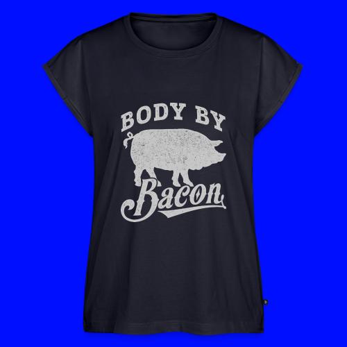 Body by Bacon - Women's Premium Roll Up Sleeve T-Shirt