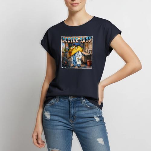 Doctor Taco - Women's Premium Roll Up Sleeve T-Shirt