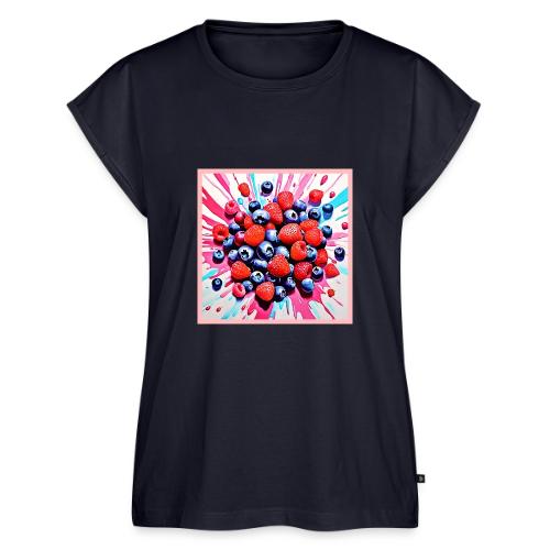 Berry Blast: Fruity Fun - Women's Premium Roll Up Sleeve T-Shirt