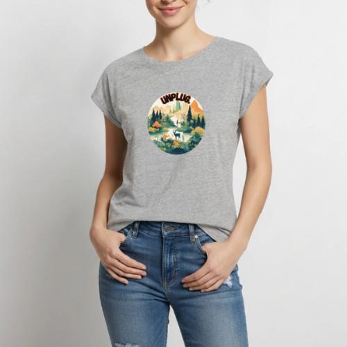Unplug Series 5 - Women's Premium Roll Up Sleeve T-Shirt