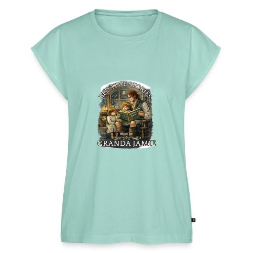 Bed Time Stories - Women's Premium Roll Up Sleeve T-Shirt