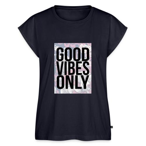 good vibes only oriental - Women's Premium Roll Up Sleeve T-Shirt