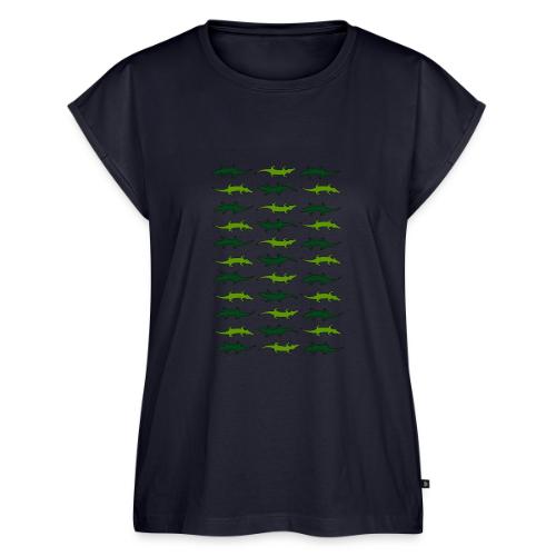 Crocs and gators - Women's Premium Roll Up Sleeve T-Shirt