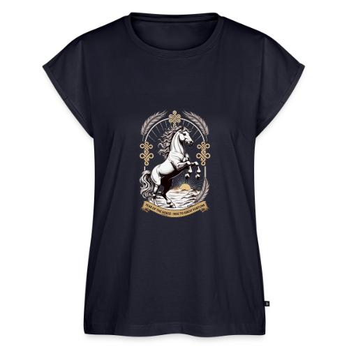 Year of the Horse Rearing T Shirt, Lunar New Year - Women's Premium Roll Up Sleeve T-Shirt