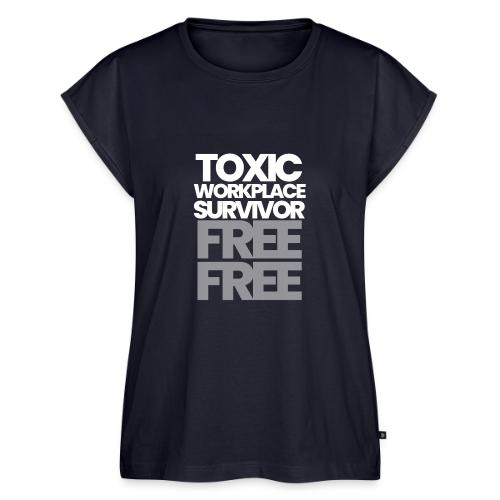 TOXIC WORKPLACE SURVIVOR - Women's Premium Roll Up Sleeve T-Shirt