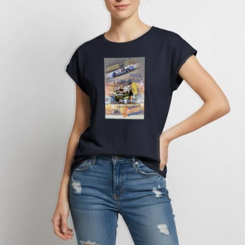 Jonathan Davenport DLM Eldora Speedway 2025 - Women's Premium Roll Up Sleeve T-Shirt