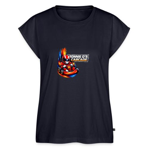 Carcadelogoracer1 - Women's Premium Roll Up Sleeve T-Shirt