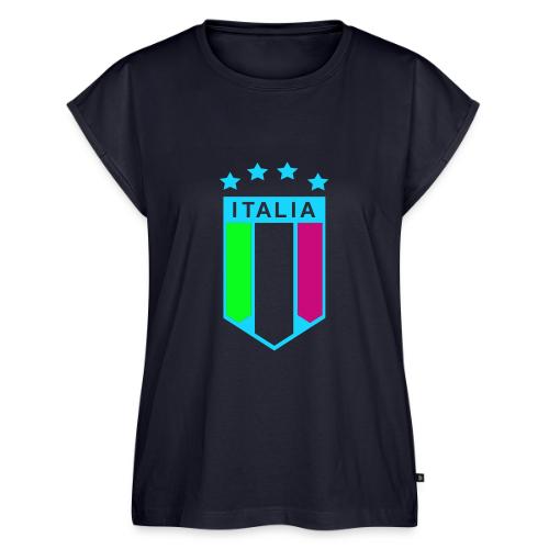 4 Star Italia Shield - Women's Premium Roll Up Sleeve T-Shirt
