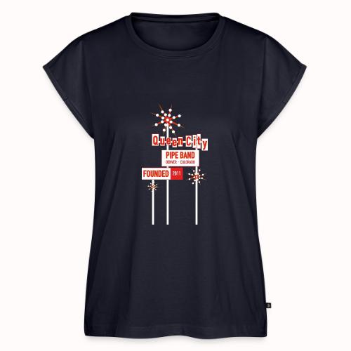 Queen City Fun Center - Women's Premium Roll Up Sleeve T-Shirt