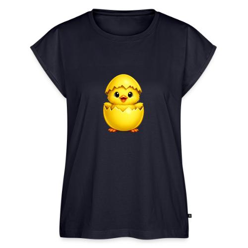 Easter Chick yellow - Women's Premium Roll Up Sleeve T-Shirt