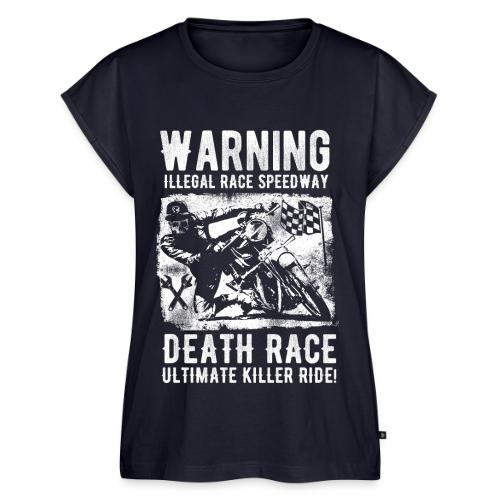 Motorcycle Death Race - Women's Premium Roll Up Sleeve T-Shirt