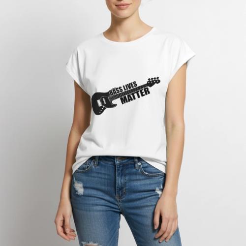 BASS LIVES MATTER - Women's Premium Roll Up Sleeve T-Shirt