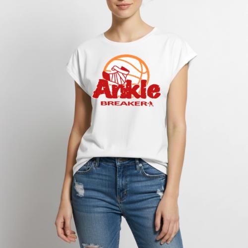 ANKLE BREAKER - Women's Premium Roll Up Sleeve T-Shirt