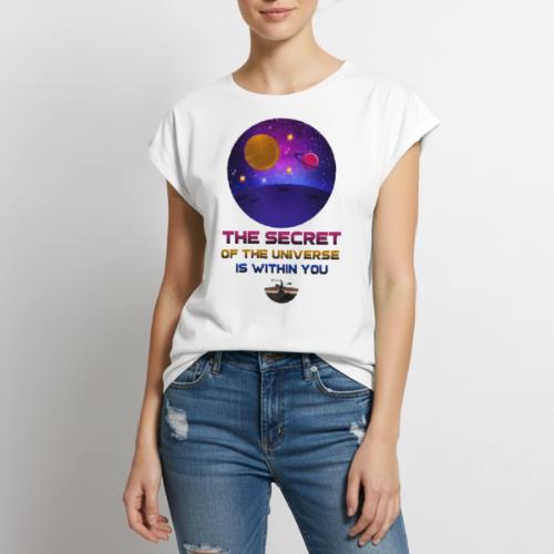 The Secret Of The Universe - Women's Premium Roll Up Sleeve T-Shirt