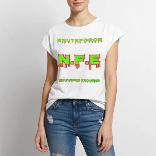 N F E - Women's Premium Roll Up Sleeve T-Shirt