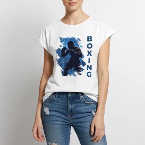 Boxing Style - Women's Premium Roll Up Sleeve T-Shirt