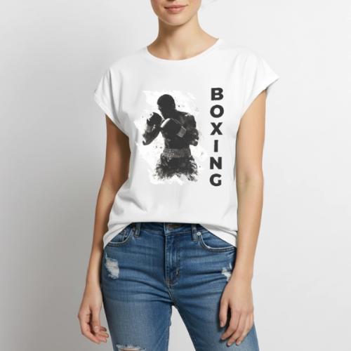 Boxing Vibes - Women's Premium Roll Up Sleeve T-Shirt