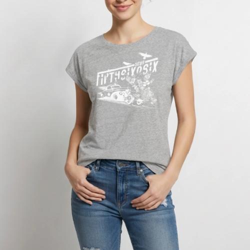 5606 - - RIDE ALONG - Women's Premium Roll Up Sleeve T-Shirt