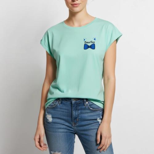 TomoTees Logo - Women's Premium Roll Up Sleeve T-Shirt