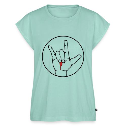 Jesus loves you - Women's Premium Roll Up Sleeve T-Shirt