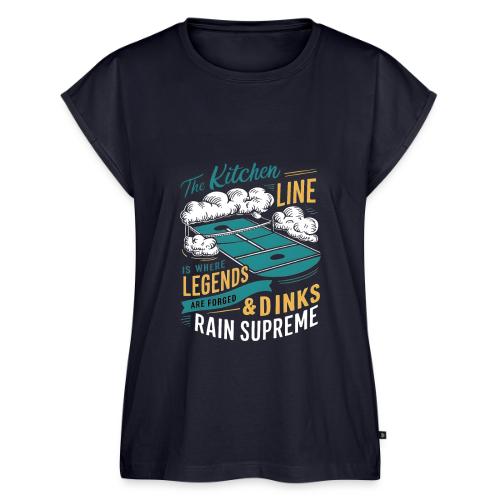 Fear the Dinker: Conquer the Kitchen - Women's Premium Roll Up Sleeve T-Shirt