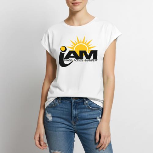 I AM - Women's Premium Roll Up Sleeve T-Shirt