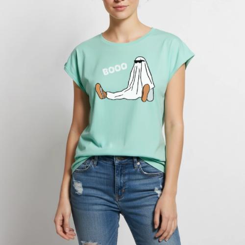 Ghost design - Women's Premium Roll Up Sleeve T-Shirt