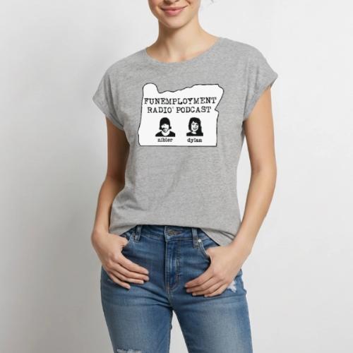 FER Logo Classic Design - Women's Premium Roll Up Sleeve T-Shirt