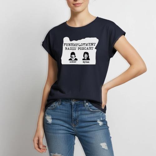 FER Logo Classic Design - Women's Premium Roll Up Sleeve T-Shirt
