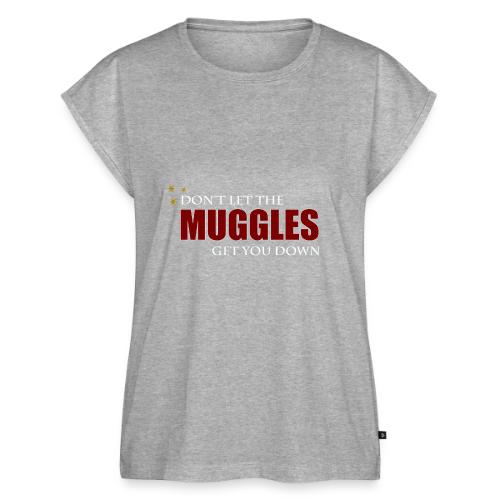 Don't Let The Muggles Get You Down - Women's Premium Roll Up Sleeve T-Shirt