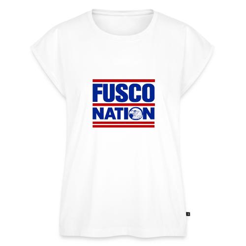 Fusco Nation with Eagle (250th Show Commemorative) - Women's Premium Roll Up Sleeve T-Shirt