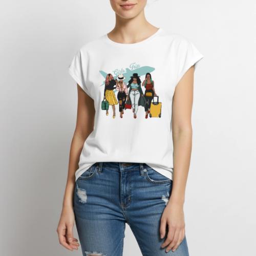Ladies getaway - Women's Premium Roll Up Sleeve T-Shirt