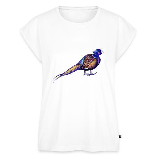 Pheasant - Women's Premium Roll Up Sleeve T-Shirt
