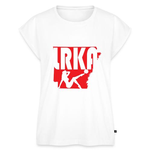 Kickin' Sexy Red! - Women's Premium Roll Up Sleeve T-Shirt
