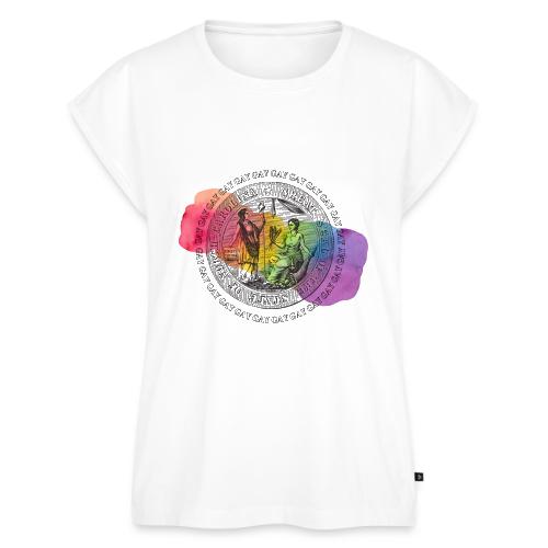 The Gay State of North Carolina - Women's Premium Roll Up Sleeve T-Shirt