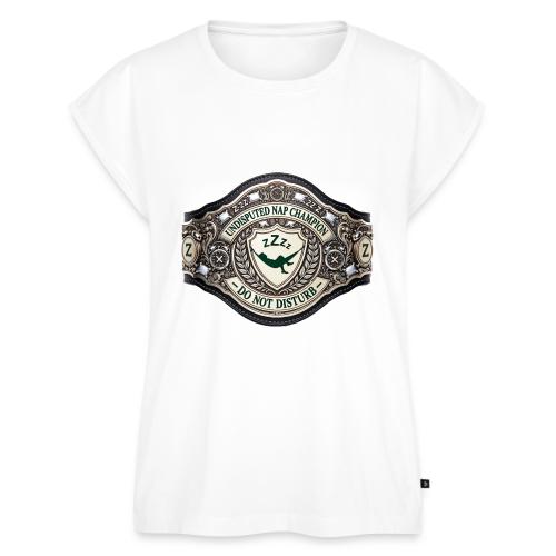 Nap Champion Belt T Shirt - Women's Premium Roll Up Sleeve T-Shirt