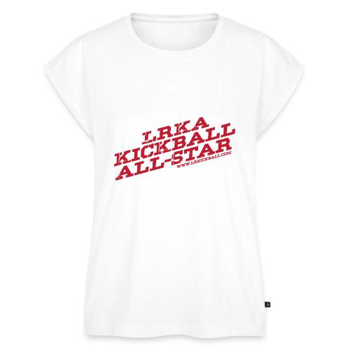 All Star Red - Women's Premium Roll Up Sleeve T-Shirt