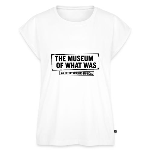 Museum of What Was Logo (Black) - Women's Premium Roll Up Sleeve T-Shirt