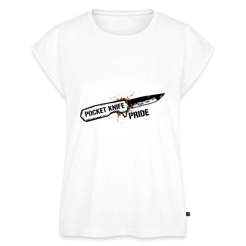 Pocket Knife Pride Rugged EDC Gear Tool Collector - Women's Premium Roll Up Sleeve T-Shirt