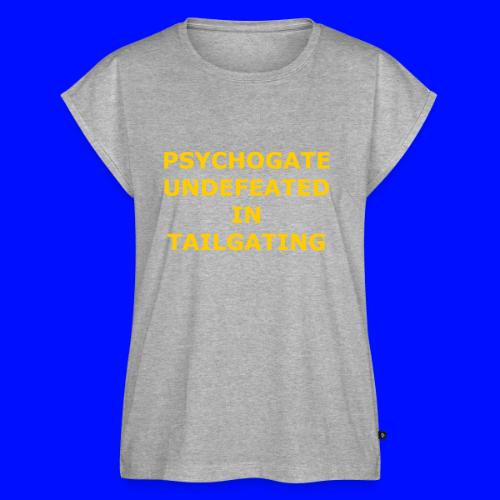 Undefeated In Tailgating - Women's Premium Roll Up Sleeve T-Shirt