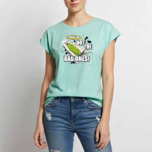 not the bad ones - Women's Premium Roll Up Sleeve T-Shirt
