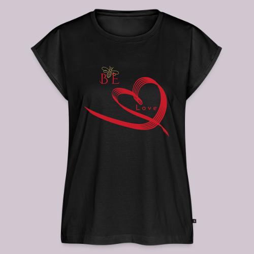 BE LOVE - Women's Premium Roll Up Sleeve T-Shirt