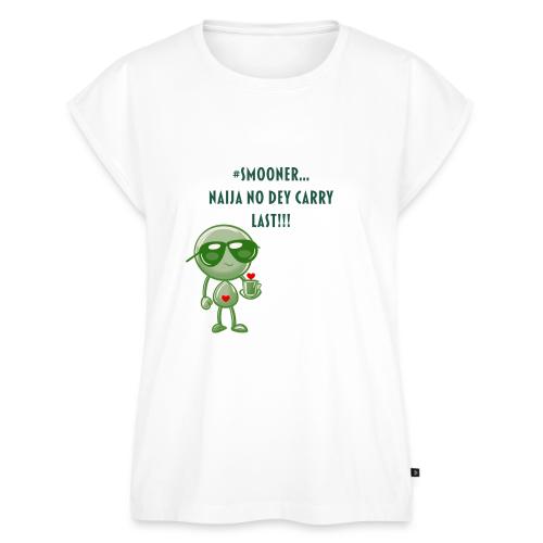 Smoon City | Naija No dey Carry Last Only - Women's Premium Roll Up Sleeve T-Shirt
