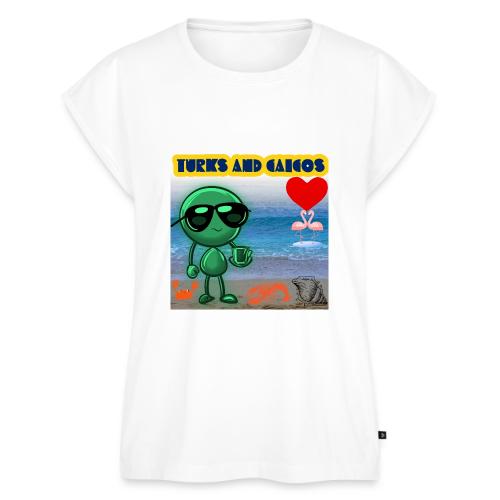 Smoon City_Turks and Caicos - Women's Premium Roll Up Sleeve T-Shirt