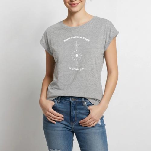 Know The Magic Is Within You - Women's Premium Roll Up Sleeve T-Shirt