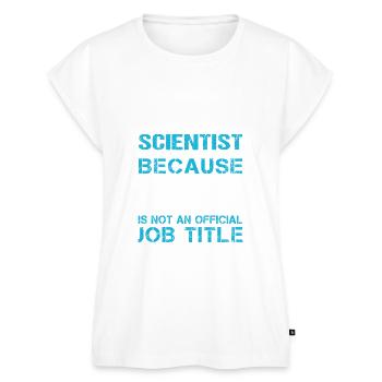 Medical Laboratory Scientist T Shirt - Freaking Aw - Women's Premium Roll Up Sleeve T-Shirt - white - Front - AI Model Female 180 light (180cm)