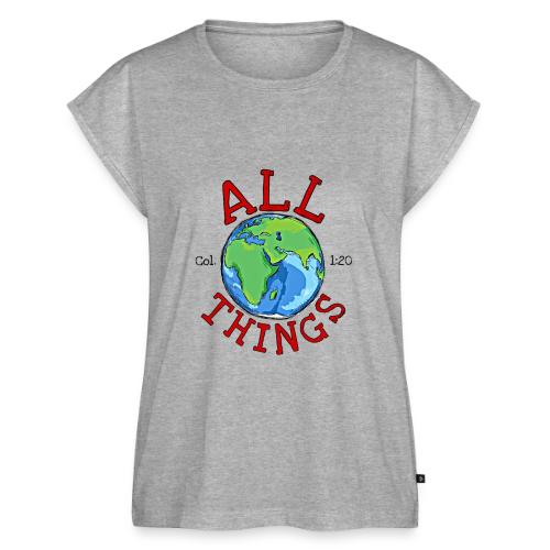 All Things Globe - Women's Premium Roll Up Sleeve T-Shirt
