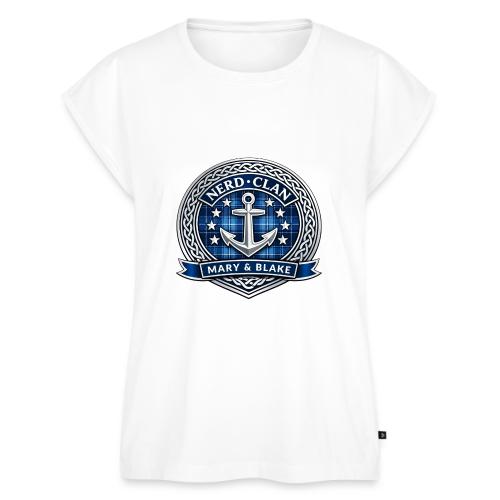 THE NERDCLAN - Women's Premium Roll Up Sleeve T-Shirt