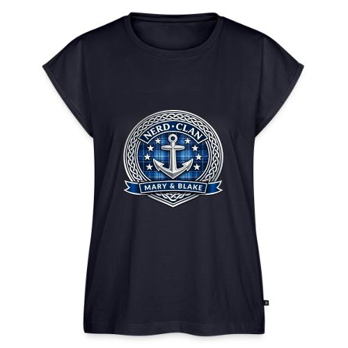 THE NERDCLAN - Women's Premium Roll Up Sleeve T-Shirt